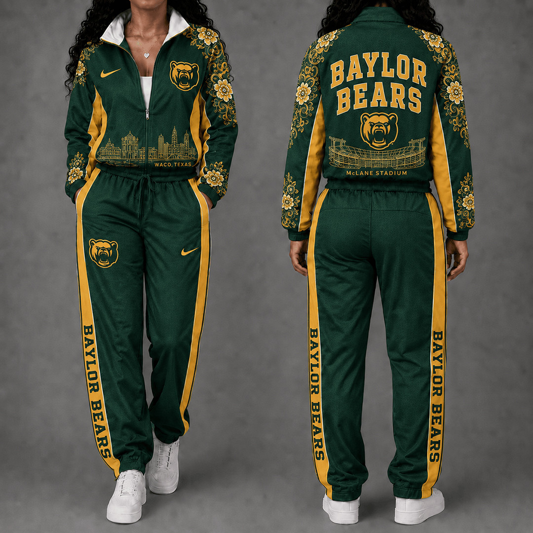 Baylor Bears Floral Stadium Jacket And Sweatpants Set Bears Gameday Outfits 1 - Unicasport Baylor Bears Floral Stadium Jacket And Sweatpants Set Bears Gameday Outfits