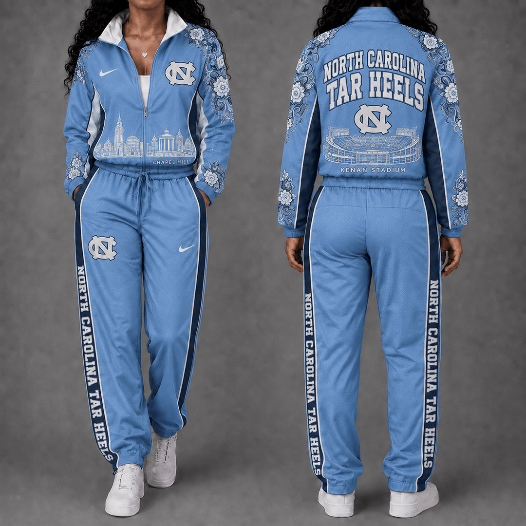 North Carolina Tar Heels Floral Stadium Jacket And Sweatpants Set Tar Heels Game Gear 1 - Unicasport North Carolina Tar Heels Floral Stadium Jacket And Sweatpants Set Tar Heels Game Gear