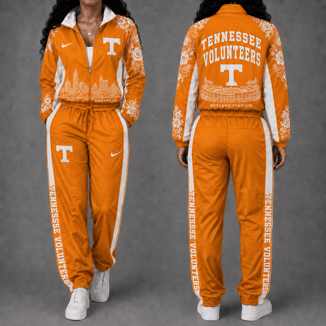 Tennessee Volunteers Floral Stadium Jacket And Sweatpants Set Volunteers Pride Wear 1 - Unicasport Tennessee Volunteers Floral Stadium Jacket And Sweatpants Set Volunteers Pride Wear