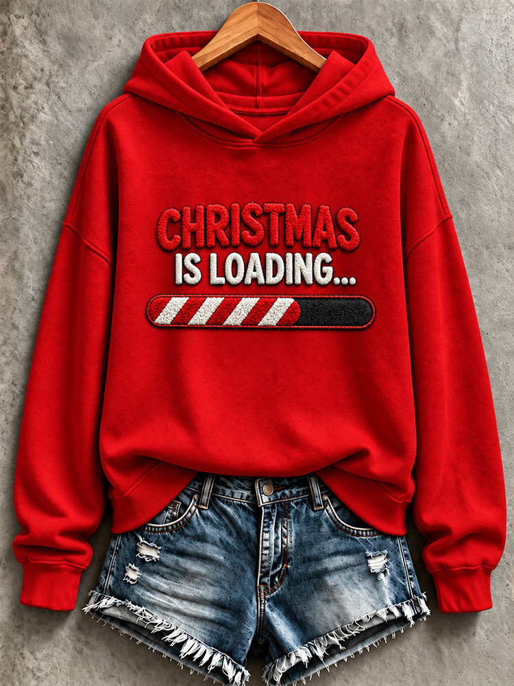 Christmas Is Loading Hoodie Funny Christmas Countdown Clothing Gift For Her 1 - Unicasport Christmas Is Loading Hoodie Funny Christmas Countdown Clothing Gift For Her