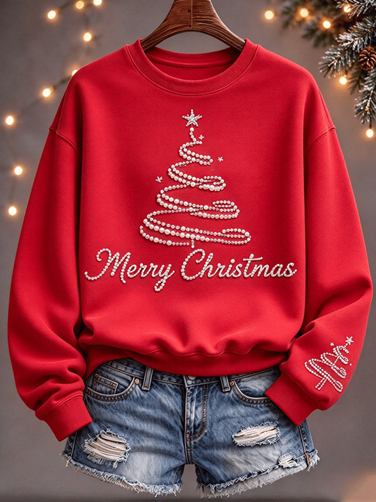 Merry Christmas Tree Sweatshirt Christmas Tree Apparel Holiday Gift For Her 1 - Unicasport Merry Christmas Tree Sweatshirt Christmas Tree Apparel Holiday Gift For Her