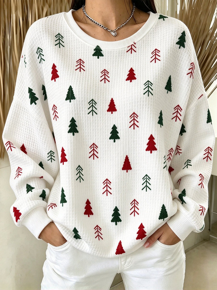Christmas Trees Sweatshirt Holiday Christmas Tree Apparel Christmas Gift For Women 1 - Unicasport Christmas Trees Sweatshirt Holiday Christmas Tree Apparel Christmas Gift For Women