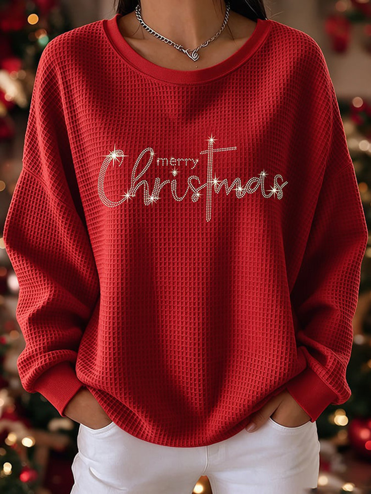 Merry Christmas Faith Cross Sweatshirt Christian Christmas Clothing Gift For Her 1 - Unicasport Merry Christmas Faith Cross Sweatshirt Christian Christmas Clothing Gift For Her
