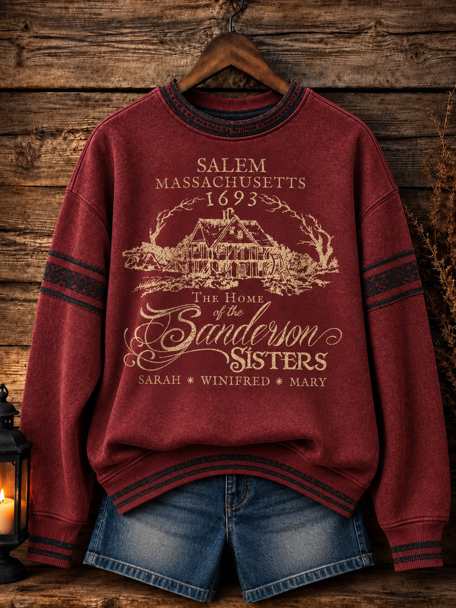Vintage Salem Witchcraft 1692 Red Sweatshirt Funny Cute Goth Halloween Apparel Gift For Her 1 - Unicasport Vintage Salem Witchcraft 1692 Red Sweatshirt Funny Cute Goth Halloween Apparel Gift For Her