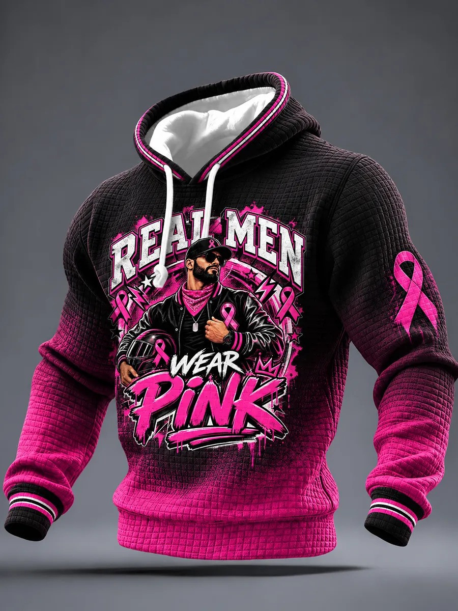 Breast Cancer Awareness Merch Real Men Wear Pink Hoodie Gift For Father 1 - Unicasport Breast Cancer Awareness Merch Real Men Wear Pink Hoodie Gift For Father