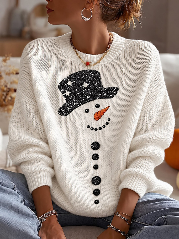 Snowman Face Sweater Snowman Christmas Clothing Holiday Gift For Daughter 1 - Unicasport Snowman Face Sweater Snowman Christmas Clothing Holiday Gift For Daughter