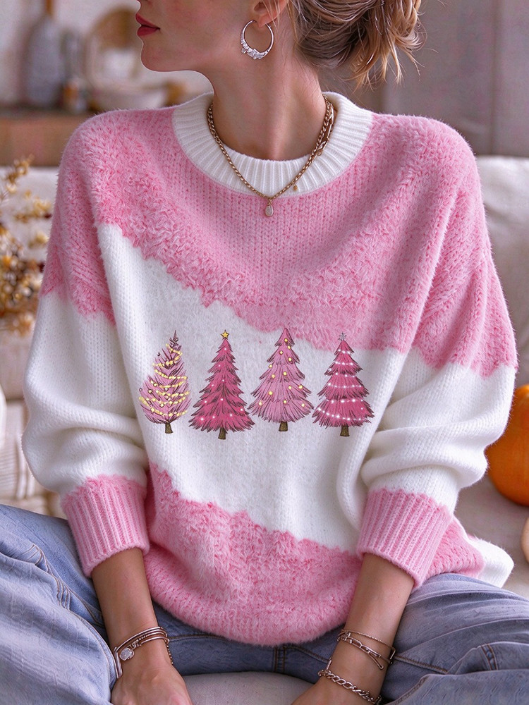 Winter Christmas Trees Sweater Christmas Forest Apparel Holiday Gift For Women 1 - Unicasport Winter Christmas Trees Sweater Christmas Forest Apparel Holiday Gift For Women