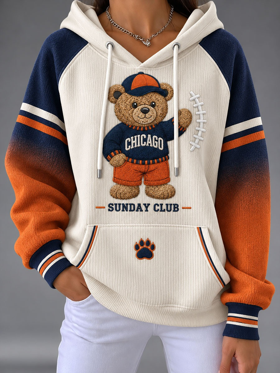Chicago Bears Merch Chicago Sunday Club Hoodie Sunday Football Gift For Her 1 - Unicasport Chicago Bears Merch Chicago Sunday Club Hoodie Sunday Football Gift For Her