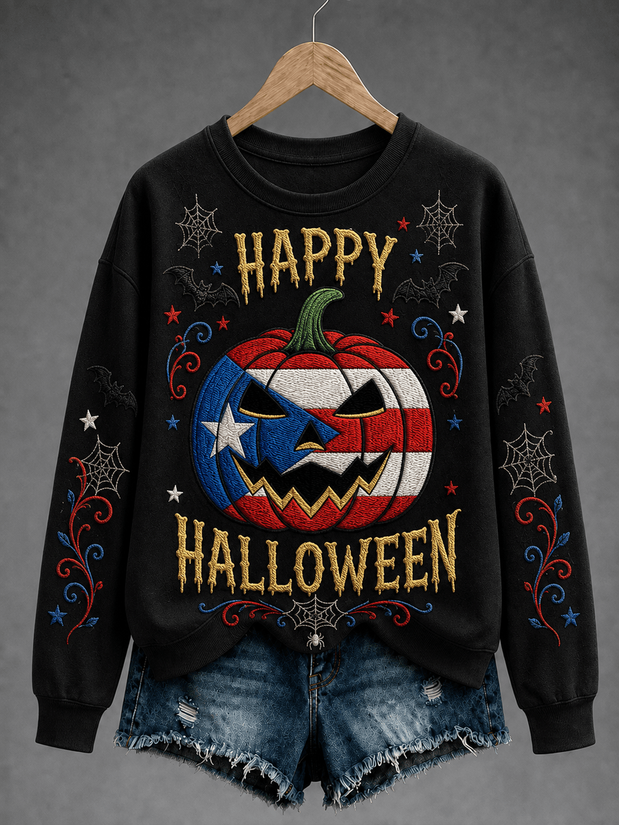 Happy Halloween Sweatshirt Mystical Witchy Apparel Halloween Presents For Her 1 - Unicasport Happy Halloween Sweatshirt Mystical Witchy Apparel Halloween Presents For Her