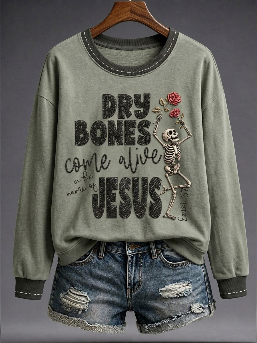Dry Bones Hear The Word Of Jesus Sweatshirt Faith Christian Clothing Religious Gift Ideas 1 - Unicasport Dry Bones Hear The Word Of Jesus Sweatshirt Faith Christian Clothing Religious Gift Ideas