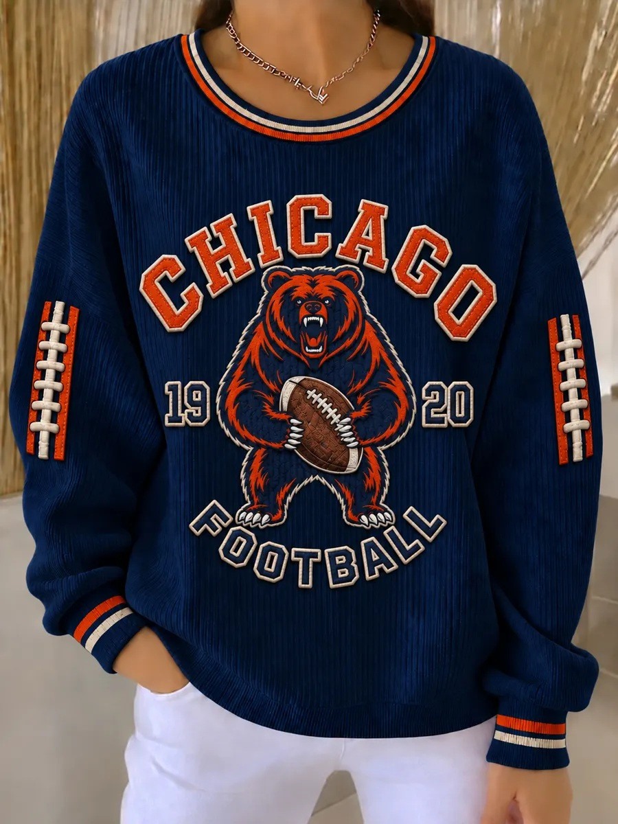 Chicago Bears Merch Chicago 1920 Football Sweatshirt Gift For Women 1 - Unicasport Chicago Bears Merch Chicago 1920 Football Sweatshirt Gift For Women