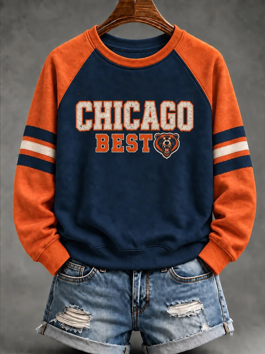 Chicago Bears Merch Chicago Best Game Day Sweatshirt Football Lover Gift