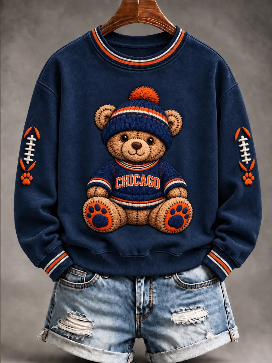 Chicago Bears Merch Chicago Football Team Sweatshirt Gift For Her 1 - Unicasport Chicago Bears Merch Chicago Football Team Sweatshirt Gift For Her