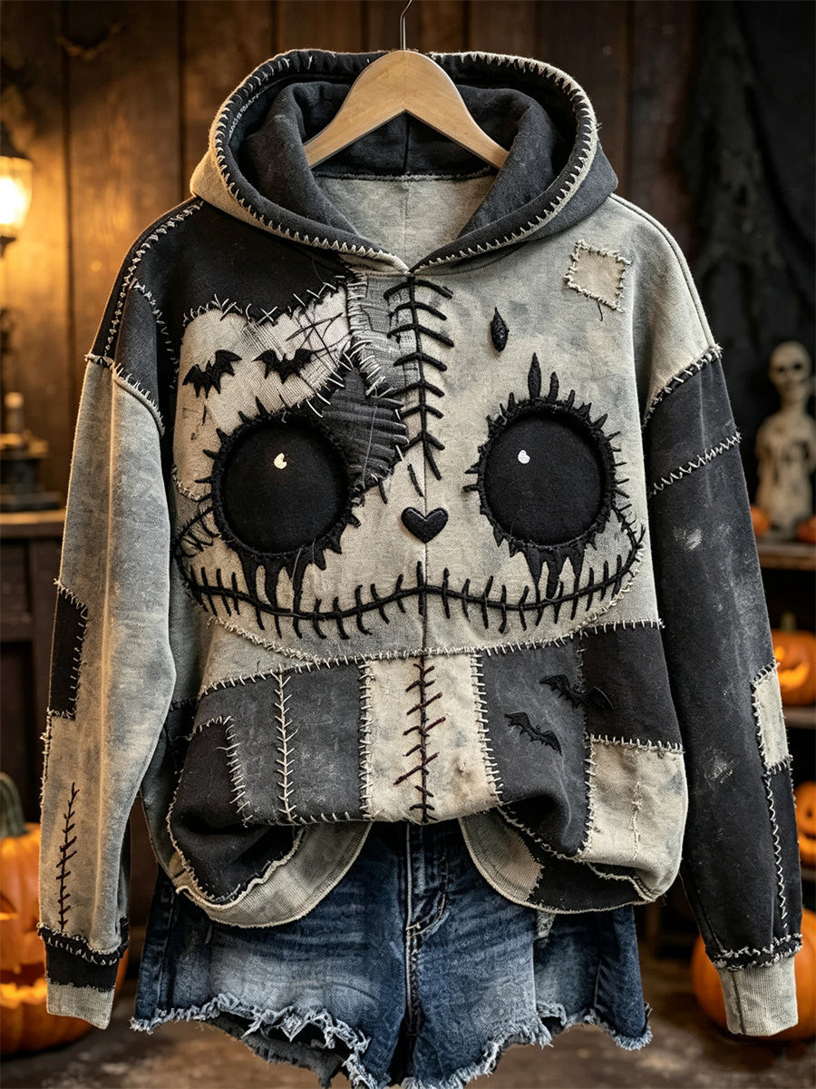 Happy Halloween Hoodie Vintage Gothic Skeleton Apparel Gifts For A Horror Lover 1 - Unicasport Happy Halloween Hoodie Vintage Gothic Skeleton Apparel Gifts For A Horror Lover
