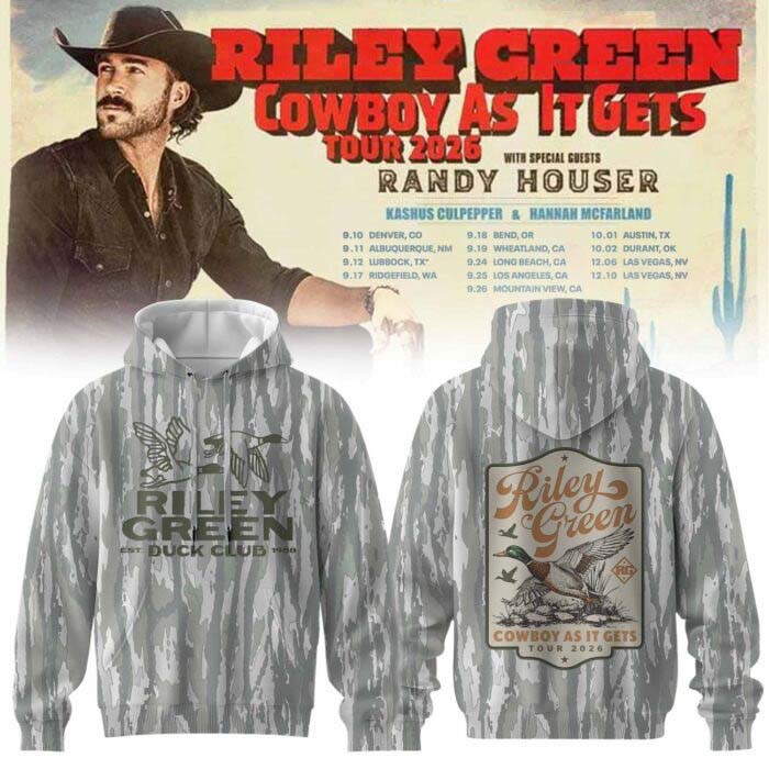 Riley Green Merch Cowboy As It Gets Collection Camo Hoodie Gift For Country Music Lover 1 - Unicasport Riley Green Merch Cowboy As It Gets Collection Camo Hoodie Gift For Country Music Lover