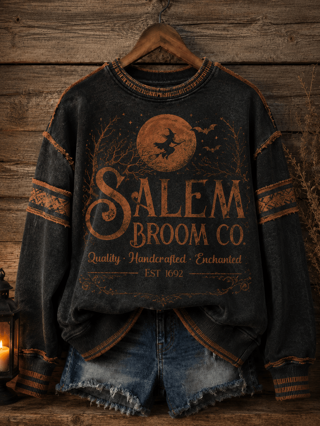 Salem Broom Co Sweatshirt Seasonal Autumn Pumpkin Harvest Clothing Gifts For Her 1 - Unicasport Salem Broom Co Sweatshirt Seasonal Autumn Pumpkin Harvest Clothing Gifts For Her