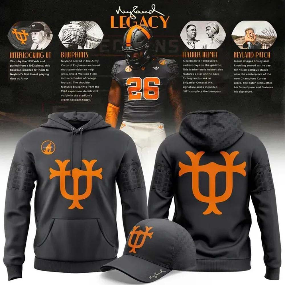 Tennessee Volunteers Merch Neyland Legacy 2026 Black Hoodie Tennessee Football Lover Gift 1 - Unicasport Tennessee Volunteers Merch Neyland Legacy 2026 Black Hoodie Tennessee Football Lover Gift