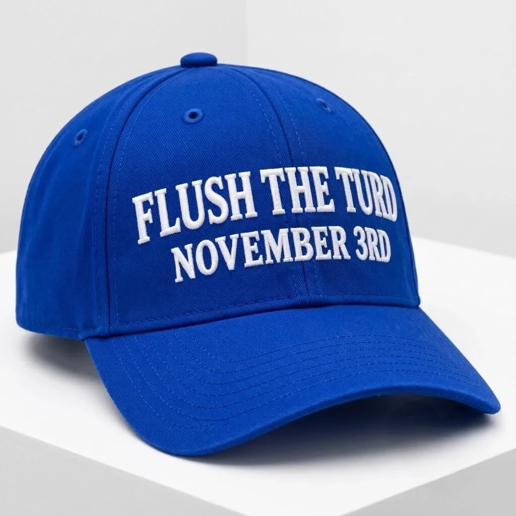 Flush The Turd November Hat Anti Trump Baseball Cap Presents For Activists