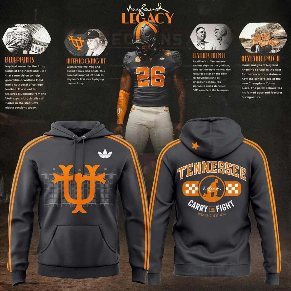 Tennessee Volunteers Merch Neyland Legacy 2026 Black Hoodie Unique Tennessee Football Fans Gift 1 - Unicasport Tennessee Volunteers Merch Neyland Legacy 2026 Black Hoodie Unique Tennessee Football Fans Gift