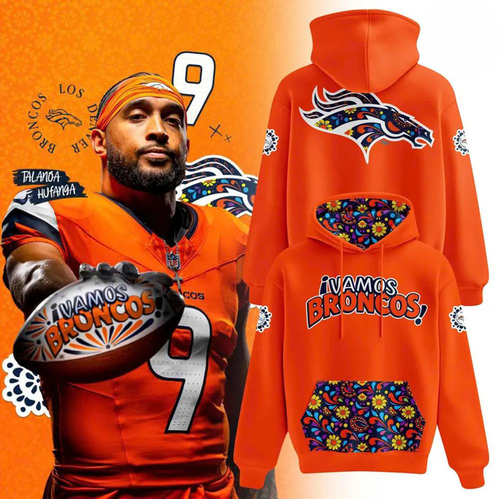 Denver Broncos Hispanic Heritage Month 2026 Ornage Hoodie Denver Broncos Merch BFF Gifts 1 - Unicasport Denver Broncos Hispanic Heritage Month 2026 Ornage Hoodie Denver Broncos Merch BFF Gifts