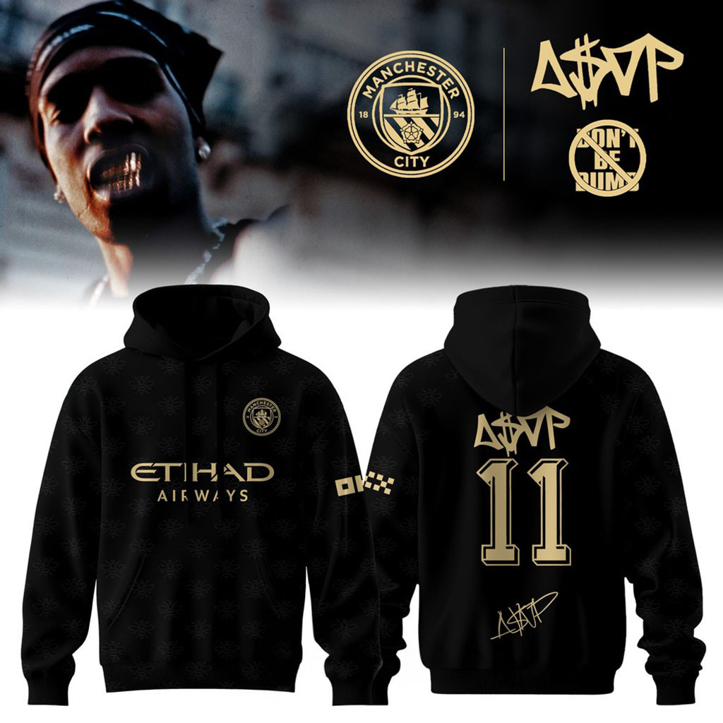 ASAP ROCKY x Manchester City Signature Hoodie ASAP ROCKY Merch Gifts For Rapper Fan 1 - Unicasport ASAP ROCKY x Manchester City Signature Hoodie ASAP ROCKY Merch Gifts For Rapper Fan
