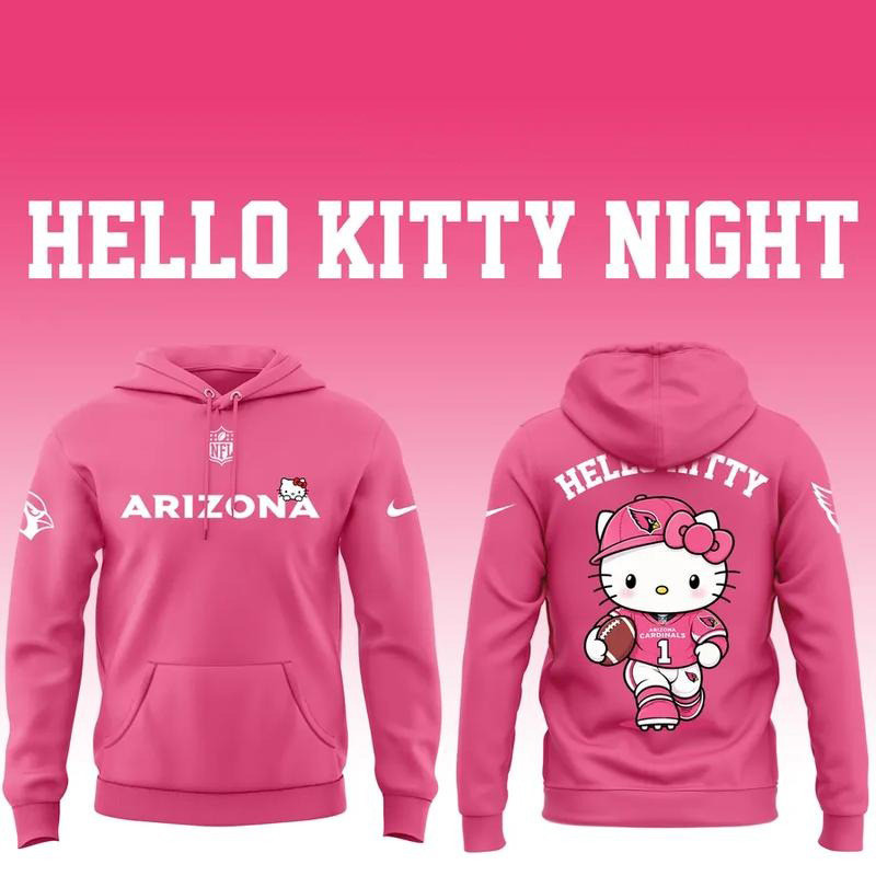 Arizona Cardinals Merch x Hello Kitty 2026 Hoodie Gift For Football Fans 1 - Unicasport Arizona Cardinals Merch x Hello Kitty 2026 Hoodie Gift For Football Fans