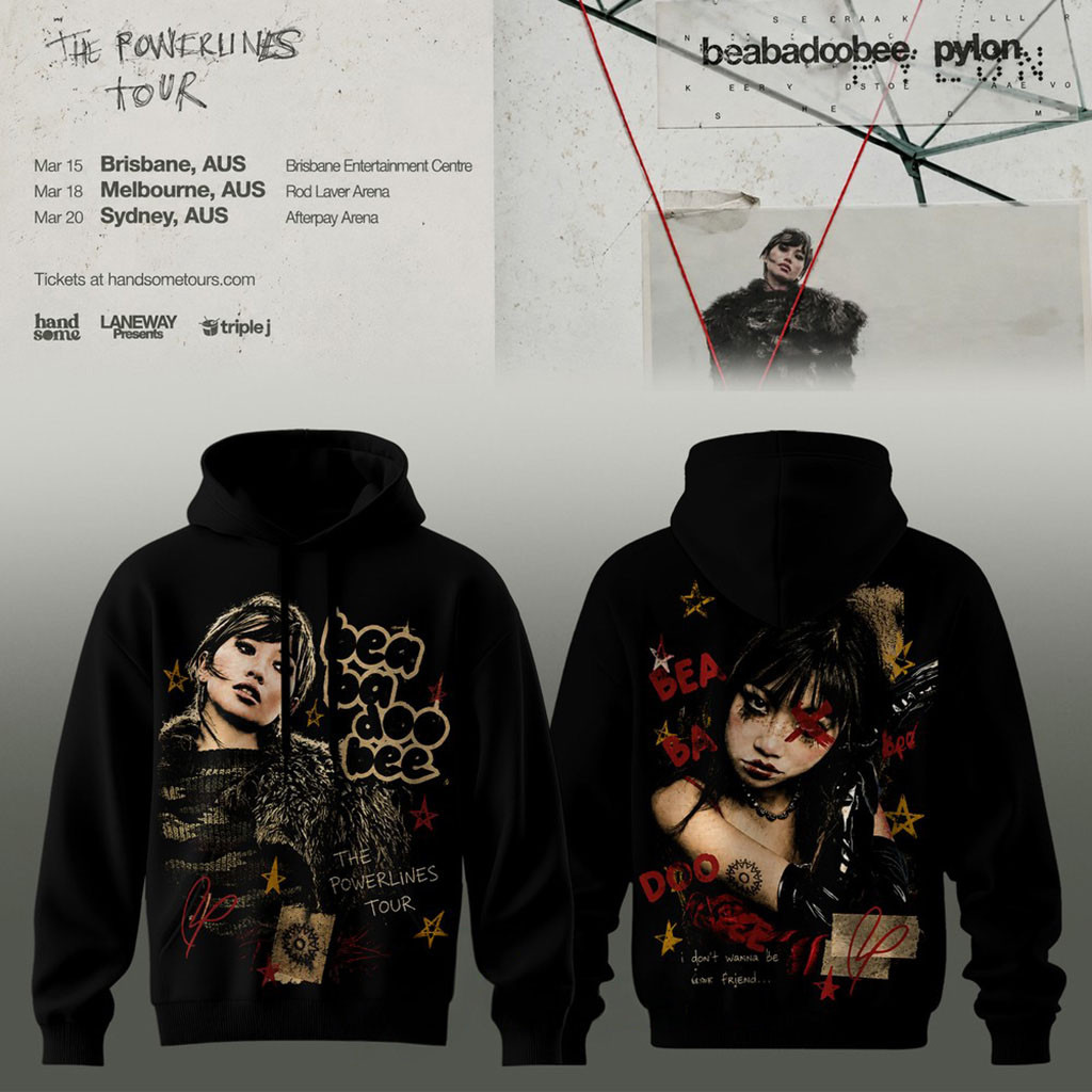 Beabadoobee Powerlines Tour 2026 Hoodie Beabadoobee Merch Music Related Gifts For Her 1 - Unicasport Beabadoobee Powerlines Tour 2026 Hoodie Beabadoobee Merch Music Related Gifts For Her