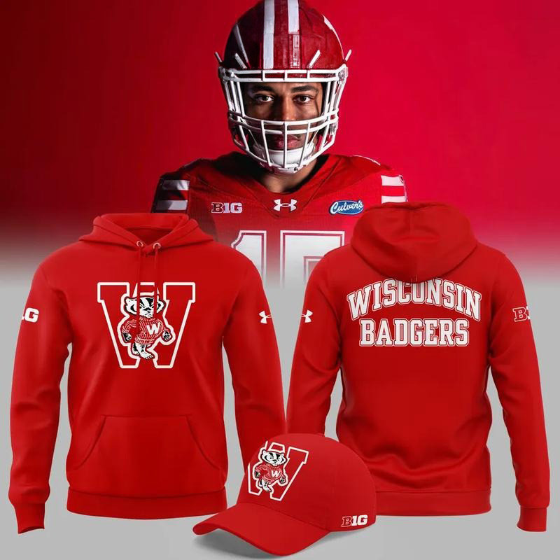 Wisconsin Badgers Merch ThrowBack Logo 2026 Hoodie Best Gift For Football Fans 1 - Unicasport Wisconsin Badgers Merch ThrowBack Logo 2026 Hoodie Best Gift For Football Fans
