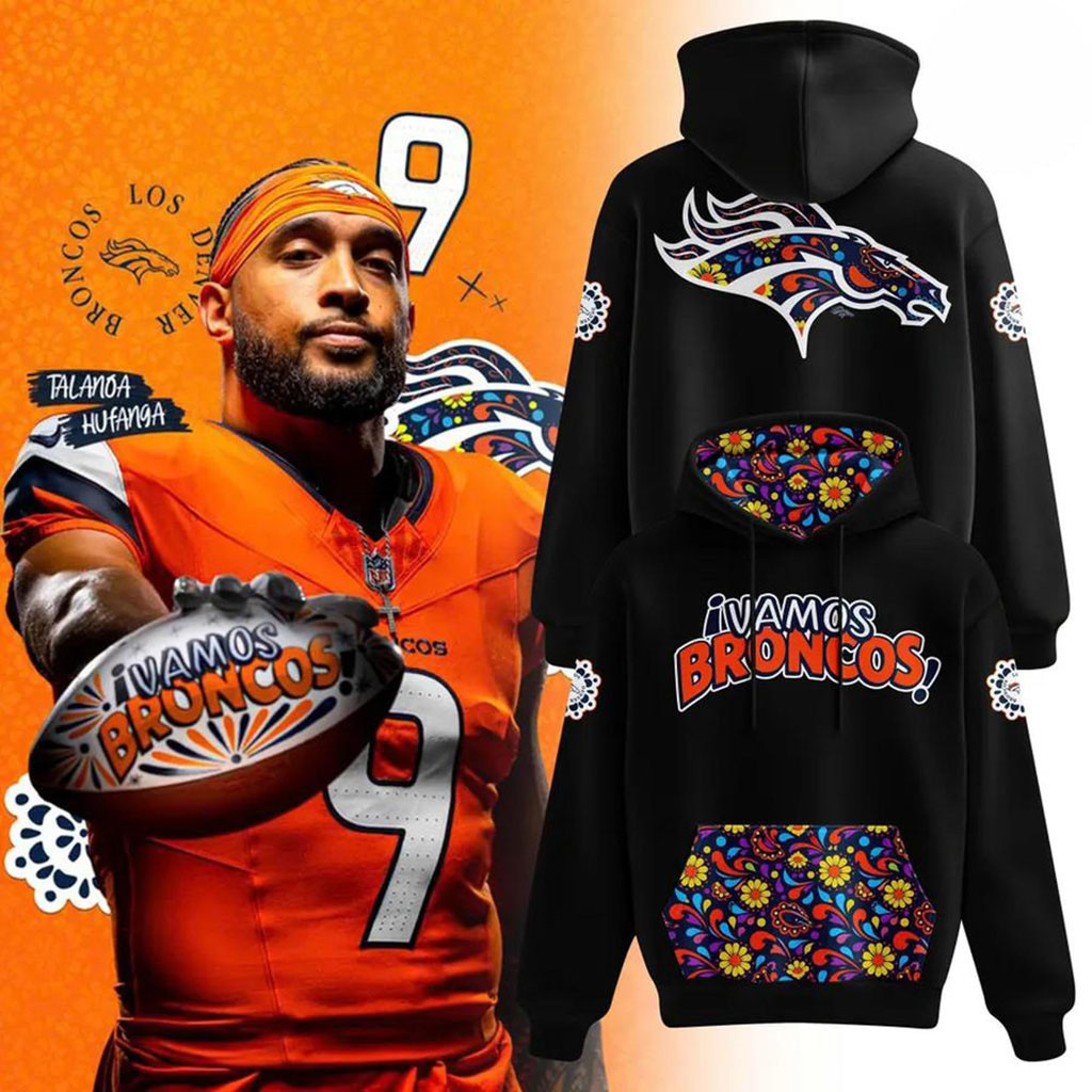 Denver Broncos Hispanic Heritage Month 2026 Black Hoodie Denver Broncos Merch Football Fan Gifts 1 - Unicasport Denver Broncos Hispanic Heritage Month 2026 Black Hoodie Denver Broncos Merch Football Fan Gifts