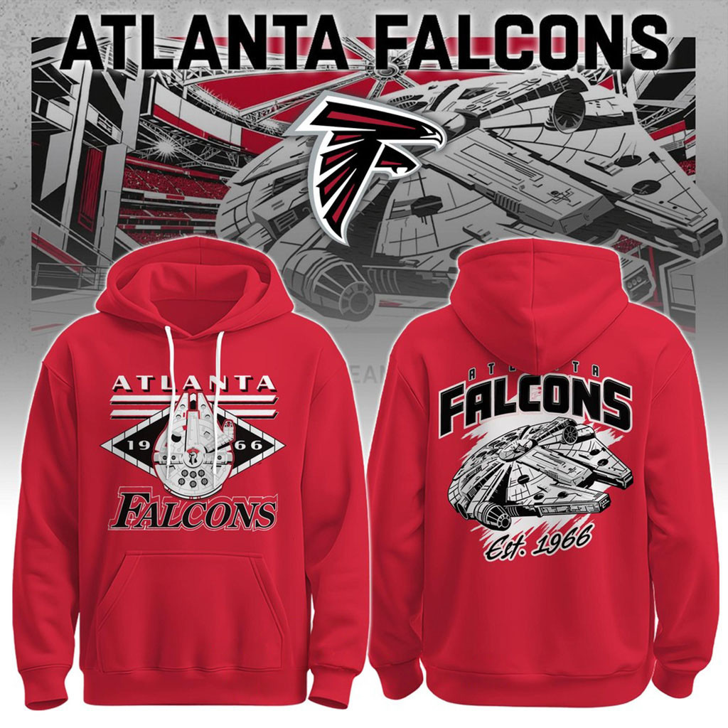 Atlanta Falcons x Disney Special Millennium Falcon Hoodie Atlanta Falcons Merch Gifts For Dad 1 - Unicasport Atlanta Falcons x Disney Special Millennium Falcon Hoodie Atlanta Falcons Merch Gifts For Dad
