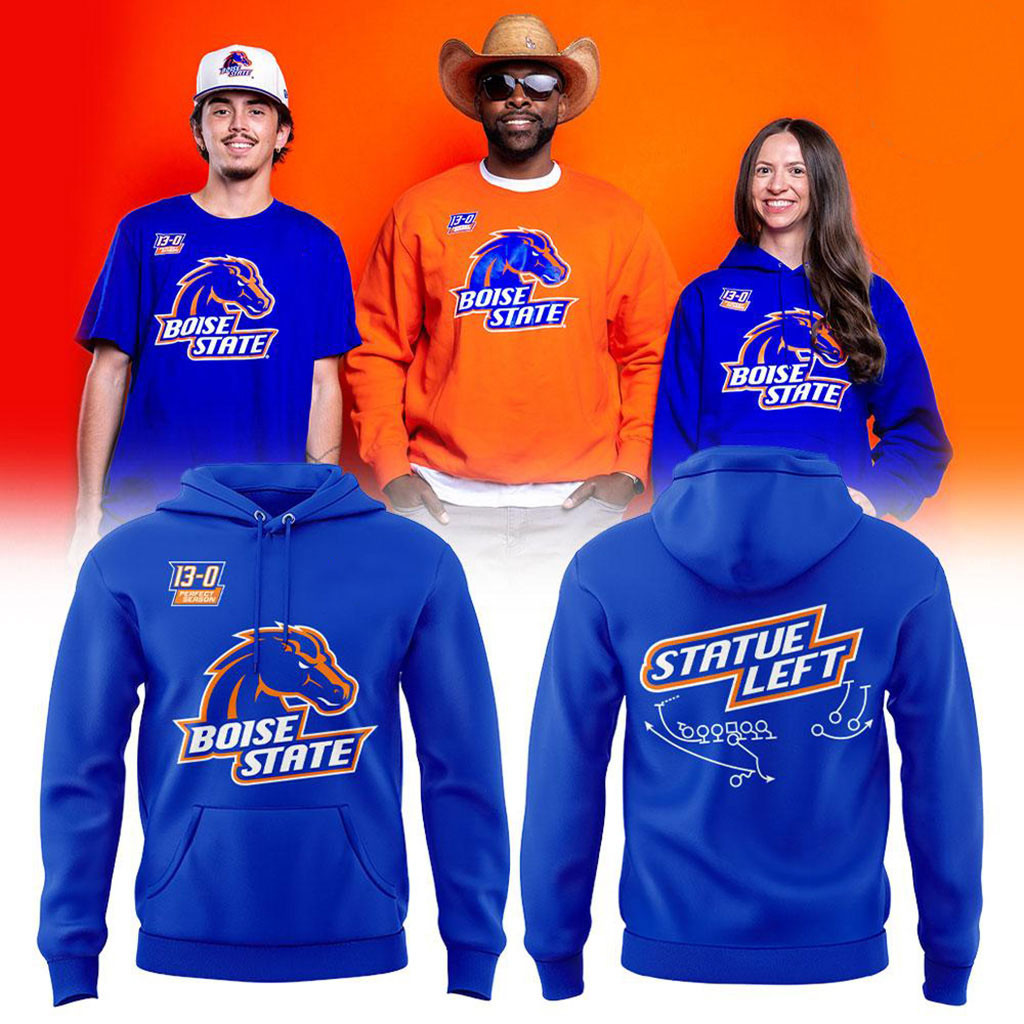 Boise State Broncos Football Perfect Season 2026 Hoodie Boise State Broncos Merch Him Gifts