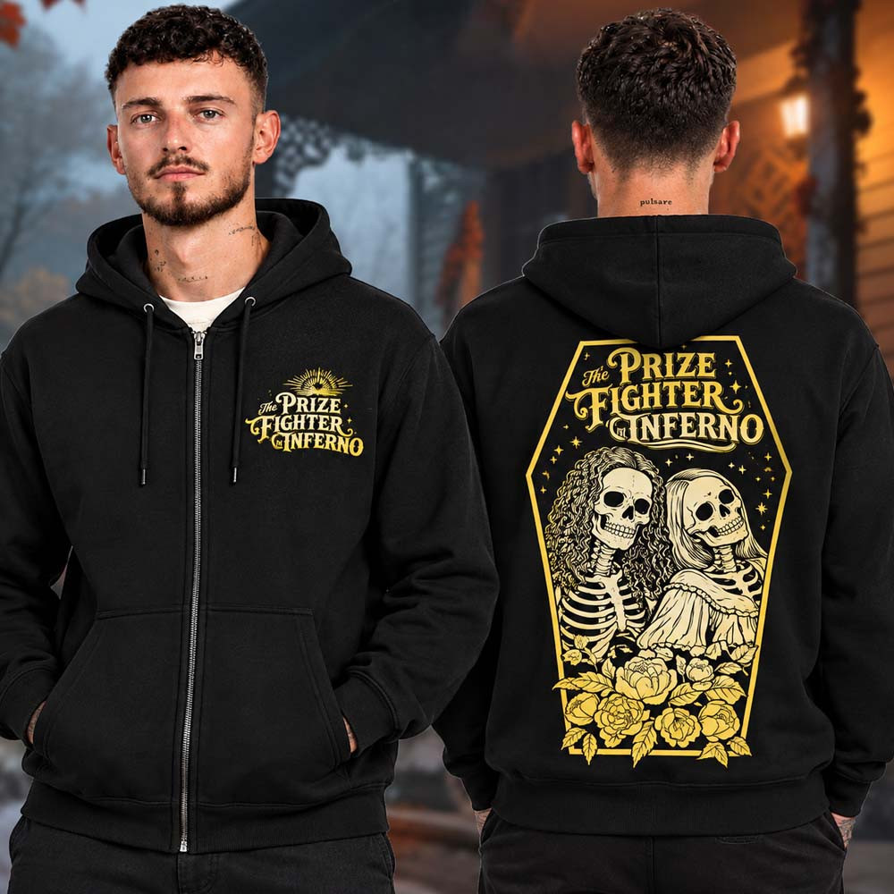 The Prize Fighter Inferno Merch Neverender Festival 2026 Skeleton Lovers Floral Coffin Zip Hoodie Gift Idea 1 - Unicasport The Prize Fighter Inferno Merch Neverender Festival 2026 Skeleton Lovers Floral Coffin Zip Hoodie Gift Idea