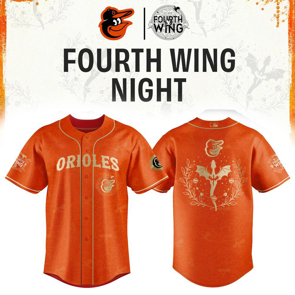 Baltimore Orioles x Fourth Wing Night Baseball Jersey Baltimore Orioles Merch Fans Gifts 1 - Unicasport Baltimore Orioles x Fourth Wing Night Baseball Jersey Baltimore Orioles Merch Fans Gifts