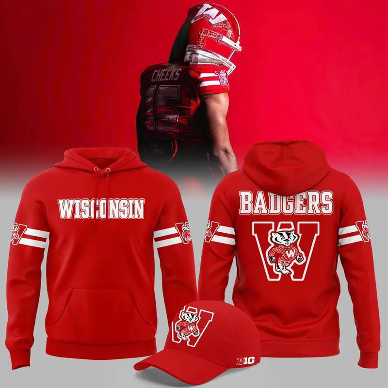 Wisconsin Badgers Merch ThrowBack Logo 2026 Hoodie Gift For Football Lover 1 - Unicasport Wisconsin Badgers Merch ThrowBack Logo 2026 Hoodie Gift For Football Lover