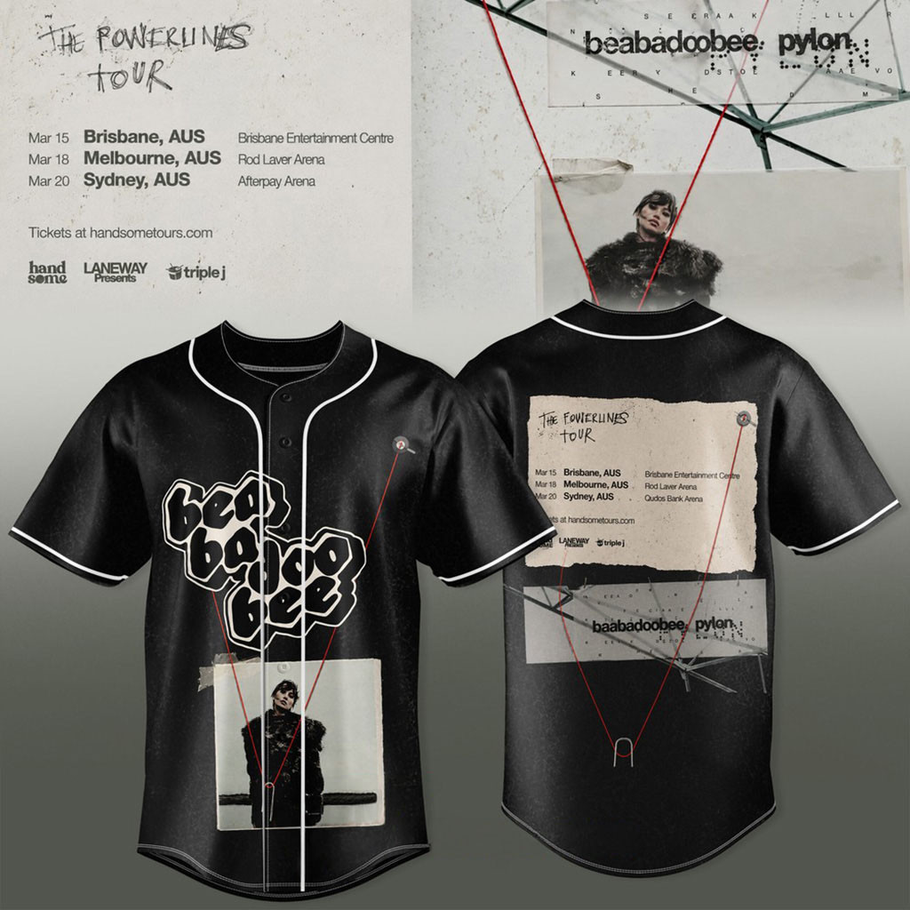 Beabadoobee Powerlines Tour 2026 Baseball Jersey Beabadoobee Merch Presents For Music Lovers 1 - Unicasport Beabadoobee Powerlines Tour 2026 Baseball Jersey Beabadoobee Merch Presents For Music Lovers