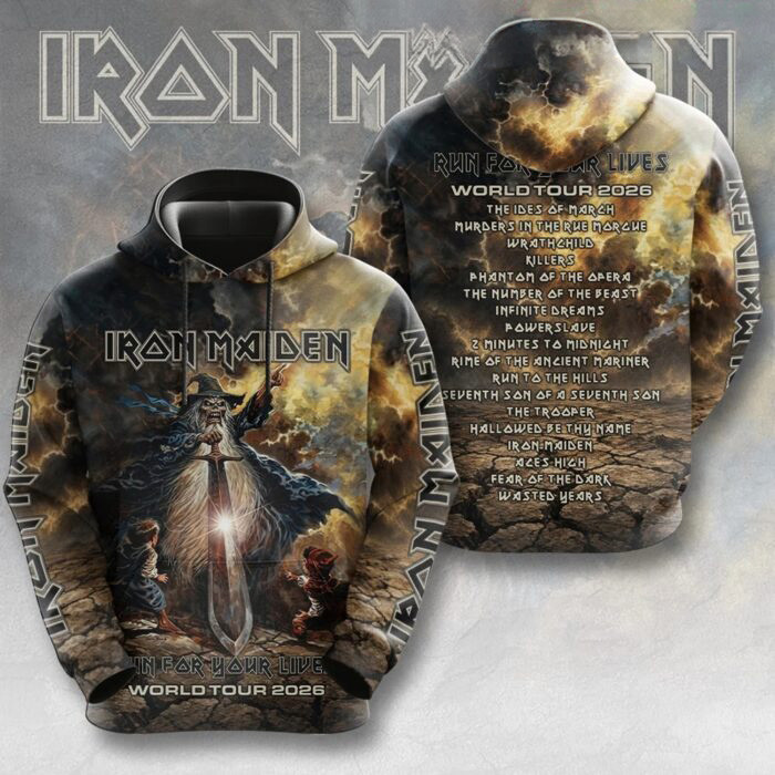 Iron Maiden Merch Run For Your Lives 2026 World Tour Hoodie Great Heavy Metal Fans Gear 1 - Unicasport Iron Maiden Merch Run For Your Lives 2026 World Tour Hoodie Great Heavy Metal Fans Gear