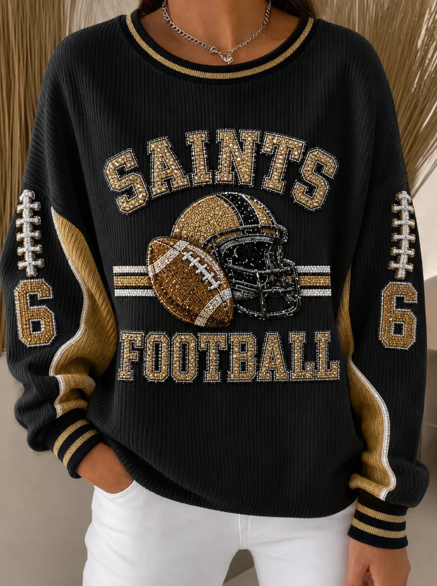 New Orleans Saints Merch Saints Football Game Day Sweatshirt Wife Gift 1 - Unicasport New Orleans Saints Merch Saints Football Game Day Sweatshirt Wife Gift