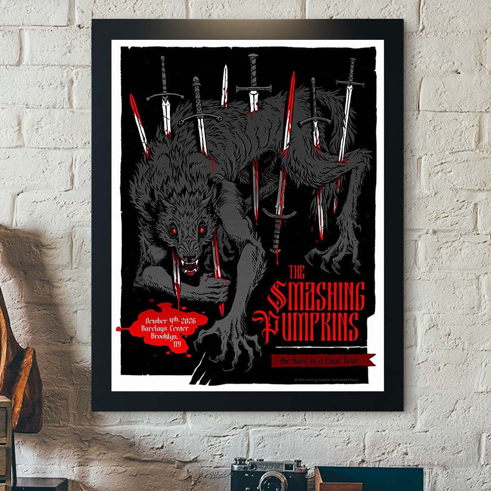 The Smashing Pumpkins Brooklyn NY 2026 Concert Poster The Rats In A Cage Tour The Smashing Pumpkins Poster