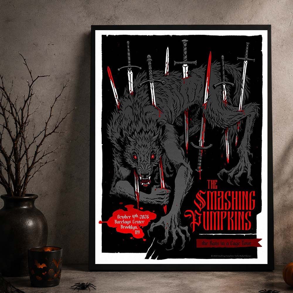 The Smashing Pumpkins Brooklyn NY Event Poster The Smashing Pumpkins Merch Gifts For Fans