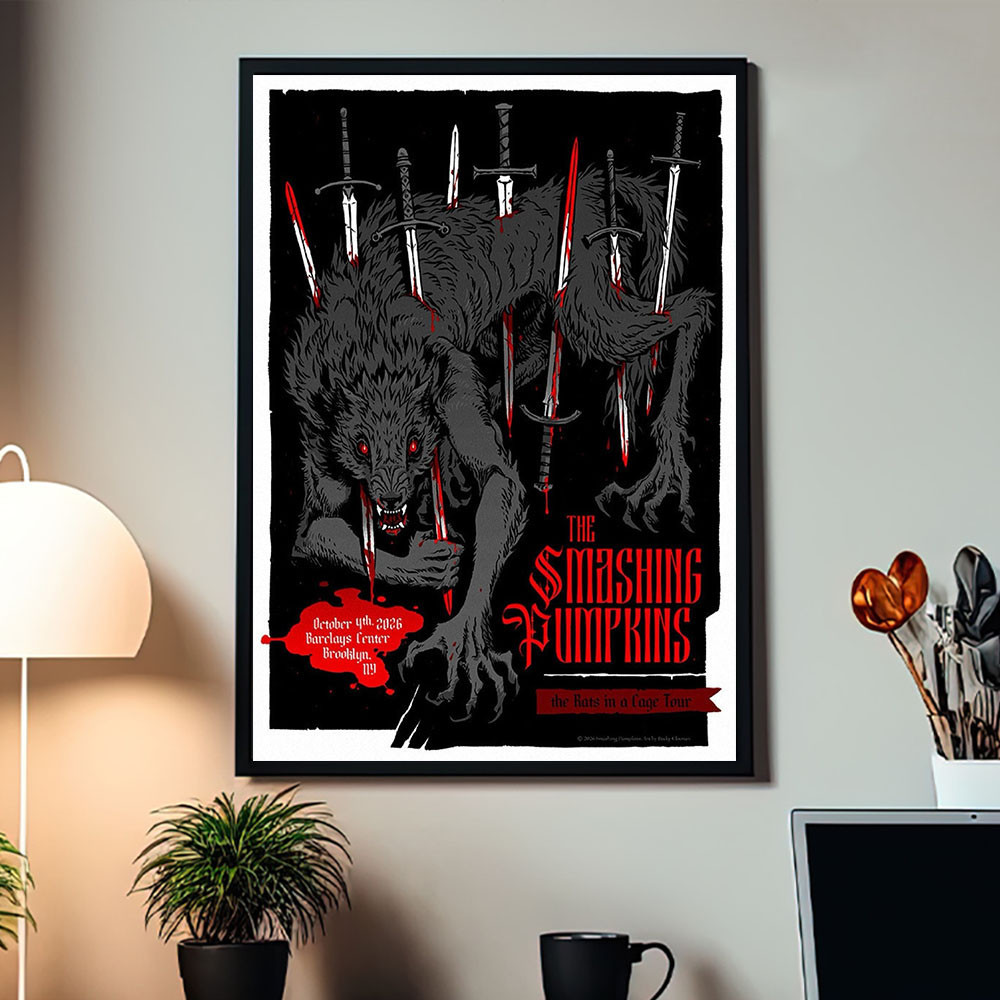 The Smashing Pumpkins Brooklyn NY The Rats In A Cage Tour 2026 Poster The Smashing Pumpkins Poster Fan Gifts