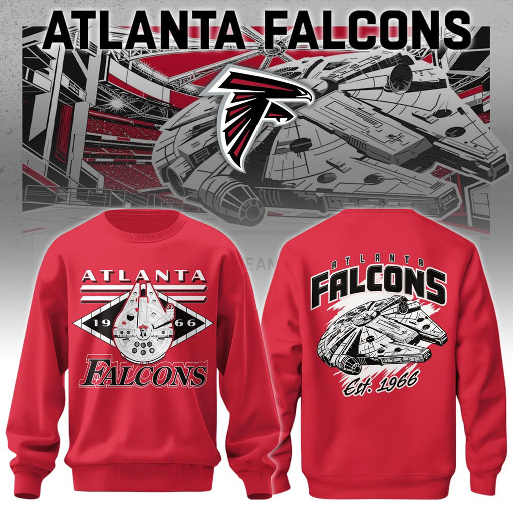Atlanta Falcons x Disney Special Millennium Falcon Sweatshirt Atlanta Falcons Merch Him Gifts 1 - Unicasport Atlanta Falcons x Disney Special Millennium Falcon Sweatshirt Atlanta Falcons Merch Him Gifts