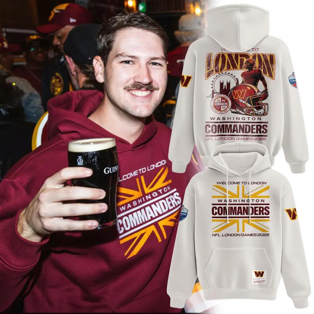 Washington Commanders Merch Football London Games 2026 Hoodie Presents For Boyfriend 1 - Unicasport Washington Commanders Merch Football London Games 2026 Hoodie Presents For Boyfriend