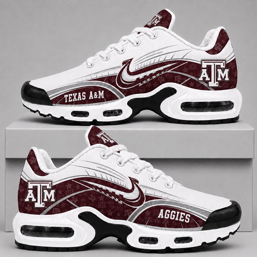 Texas A&M Aggies Sneakers Aggies Football Gear Gift For Sports Fan