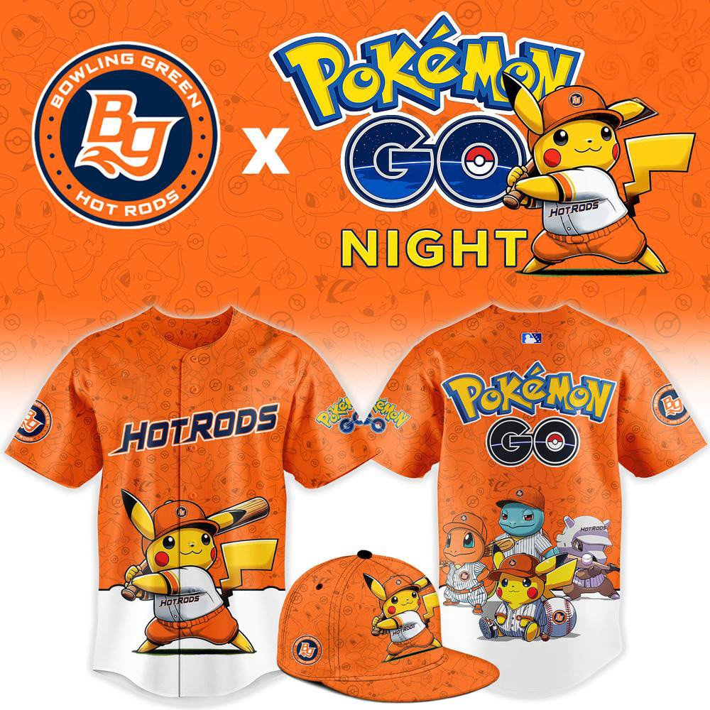 Bowling Green Hot Rods x Pokemon GO Merch Night Baseball Jersey Gifts For Baseball Lovers 1 - Unicasport Bowling Green Hot Rods x Pokemon GO Merch Night Baseball Jersey Gifts For Baseball Lovers