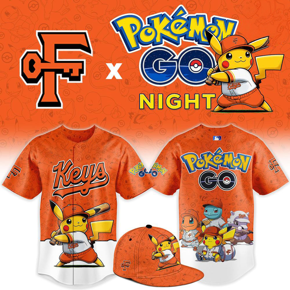 Frederick Keys x Pokemon GO Merch Night Baseball Jersey Gifts For Frederick Keys Fans 1 - Unicasport Frederick Keys x Pokemon GO Merch Night Baseball Jersey Gifts For Frederick Keys Fans
