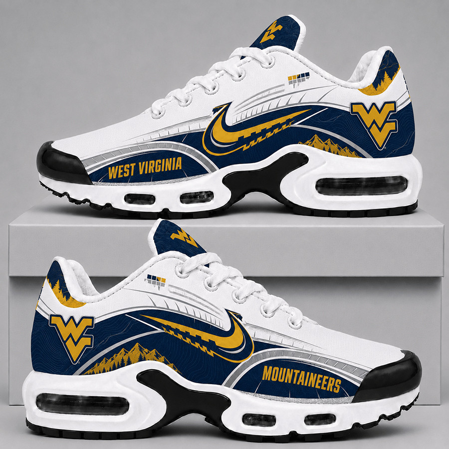 West Virginia Mountaineers Sneakers Mountaineers Football Gear Gifts