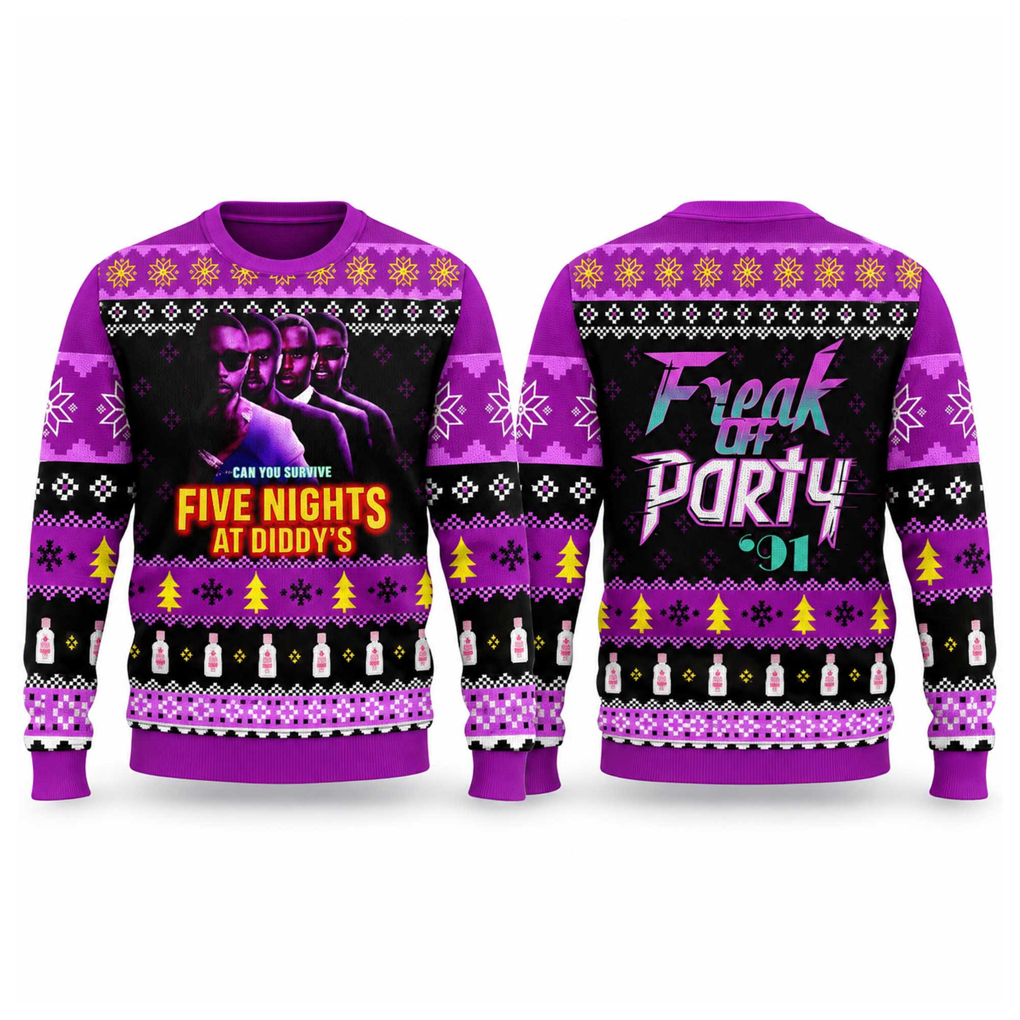 Christmas Five Nights At Diddy’s Ugly Sweater Funny Gifts For BFF 1 - Unicasport Christmas Five Nights At Diddy’s Ugly Sweater Funny Gifts For BFF