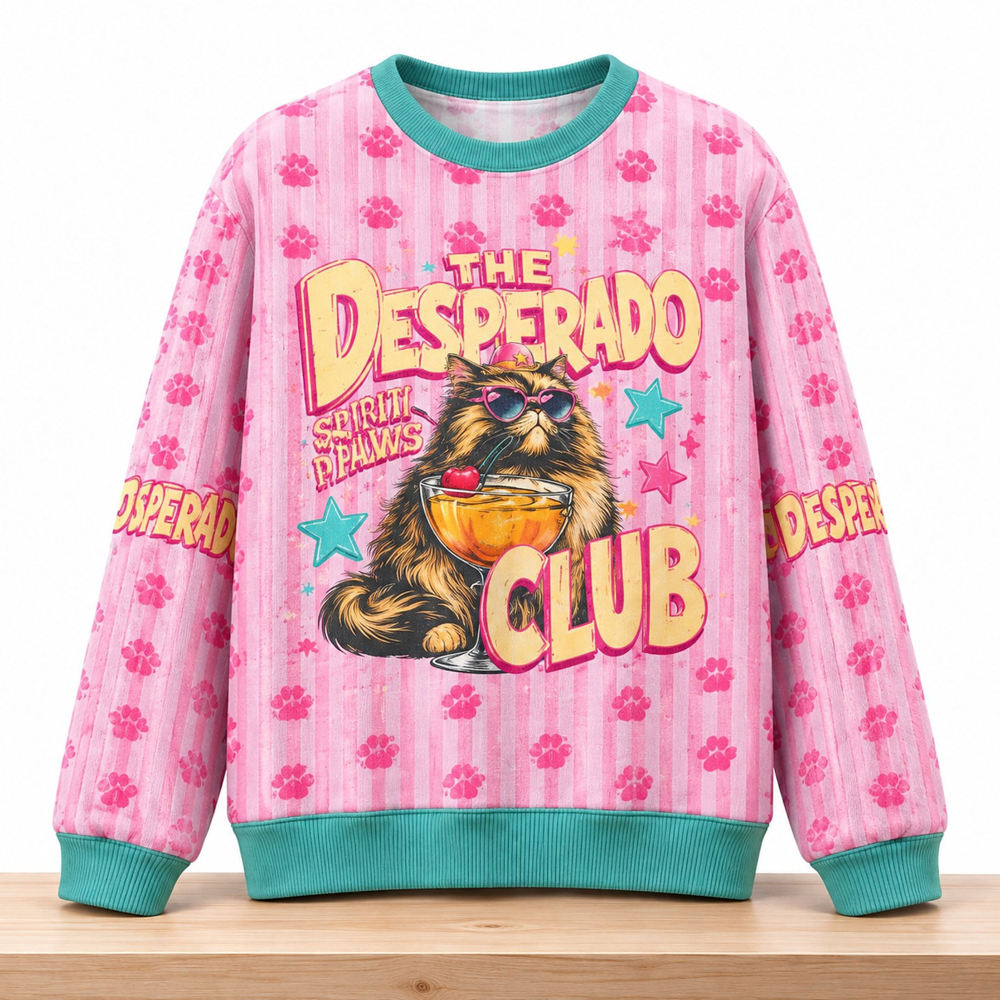 The Desperado Club Cocktail Cat Christmas 2026 Ugly Sweater Dungeon Crawler Carl Clothing Gifts For Sister 1 - Unicasport The Desperado Club Cocktail Cat Christmas 2026 Ugly Sweater Dungeon Crawler Carl Clothing Gifts For Sister