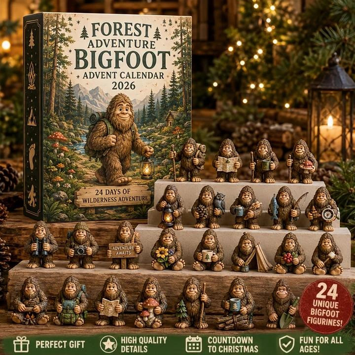 Bigfoot Advent Calendar 2026 24 Days Acrylic Ornaments Christmas Countdown Dad Gift