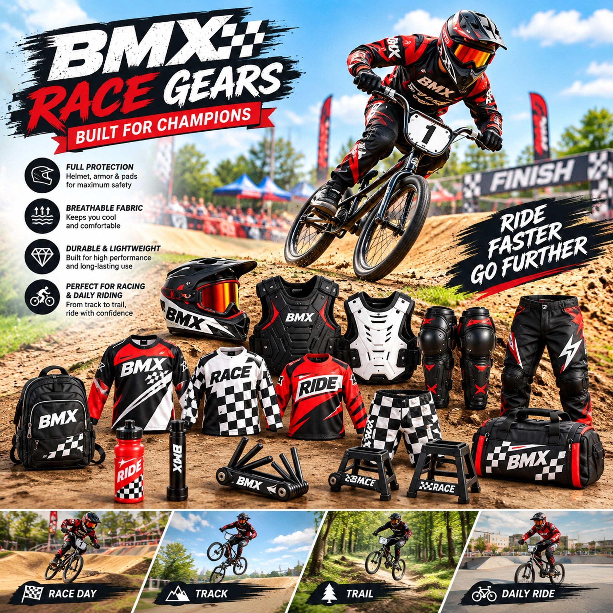 BMX Race Gears Advent Calendar 2026 Ornaments Christmas Countdown Gift For Friend
